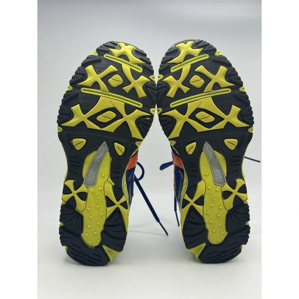 Mizuno Men's Wave Ascend 7 Trail Running Shoe Blue Orange Green Size 10